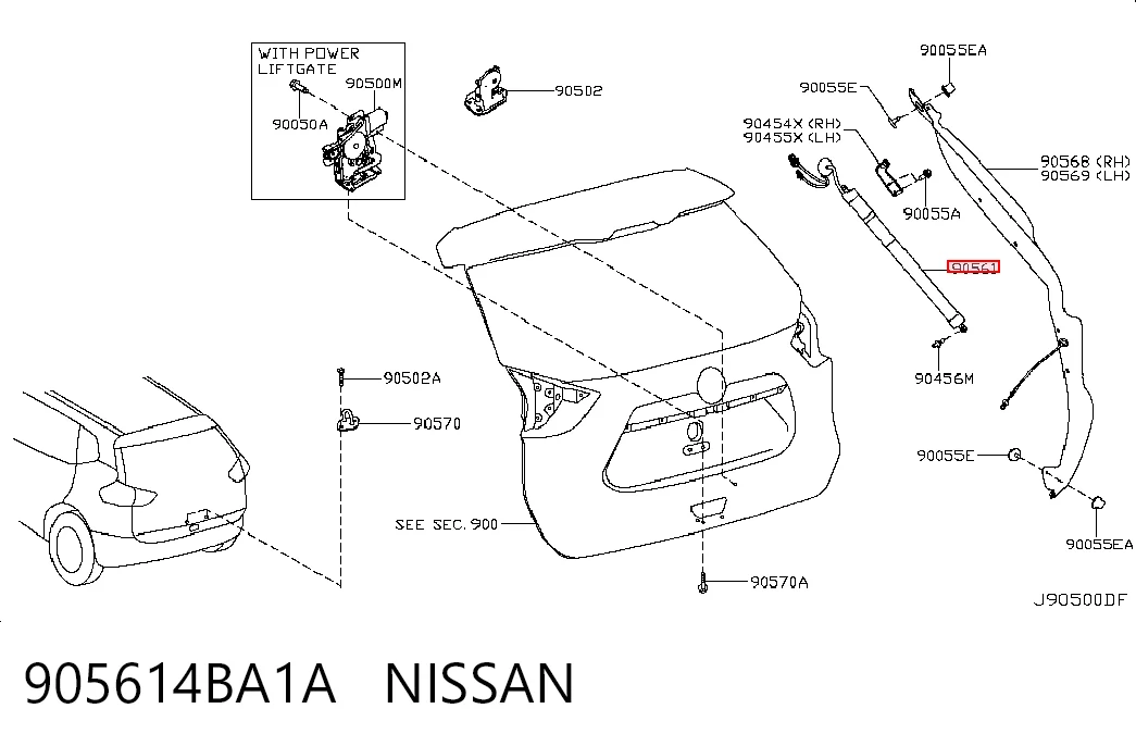 Амортизатор задней двери Sensen SS905614BA4A цена, от 89.87 USD