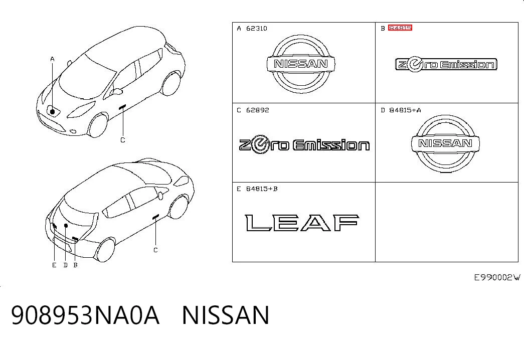 908953NA0A Nissan/Infiniti 