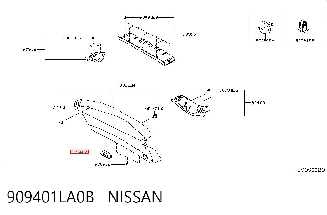 909401LA0B Nissan/Infiniti 