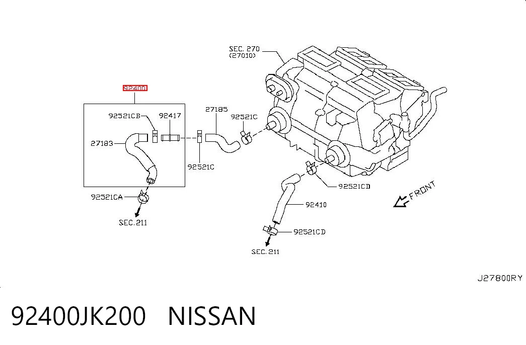 92400JK200 Nissan/Infiniti 