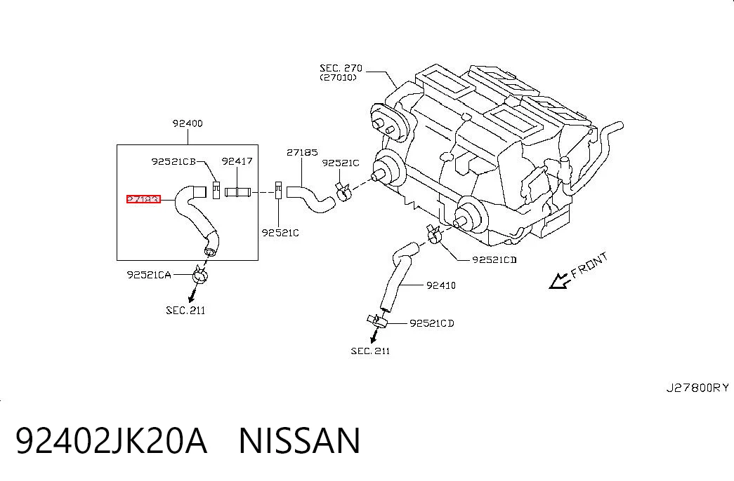 92402JK20A Nissan/Infiniti 