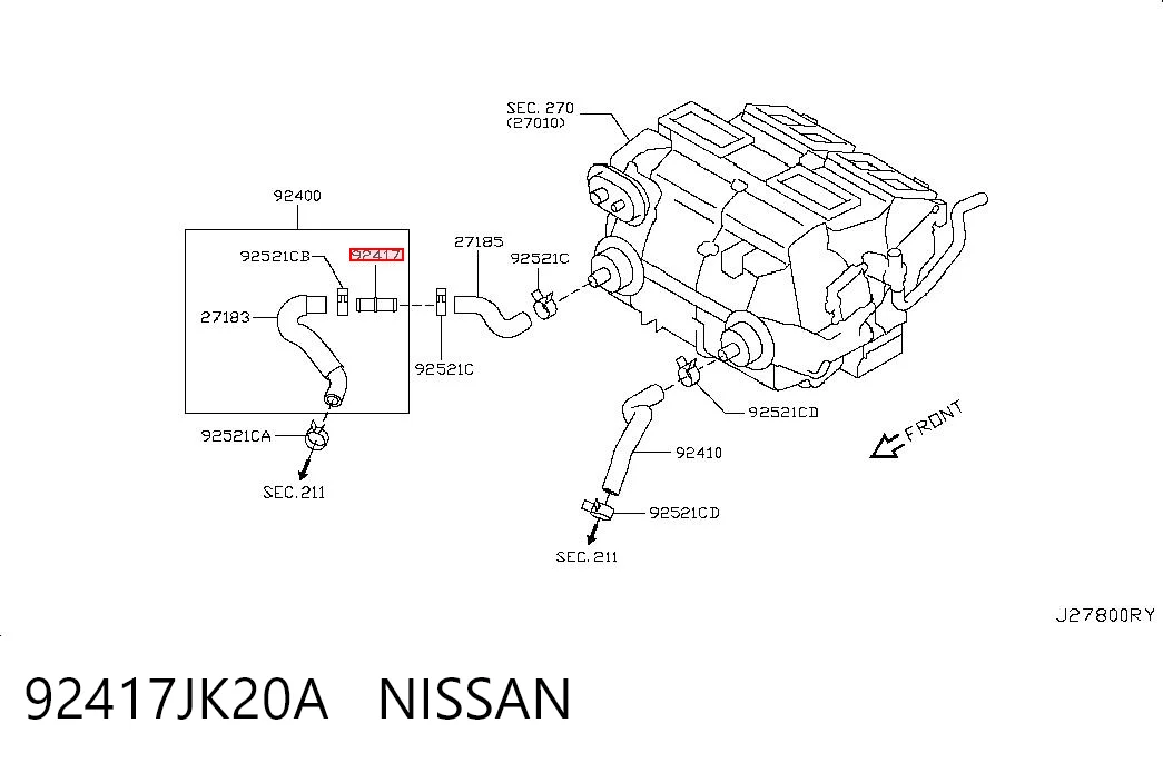 92417JK20A Nissan/Infiniti 