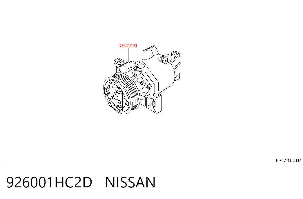 926001HC2D Nissan/Infiniti Компрессор хладагента