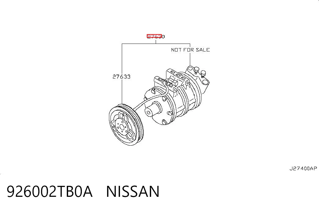 926002TB0A Nissan/Infiniti Компрессор хладагента