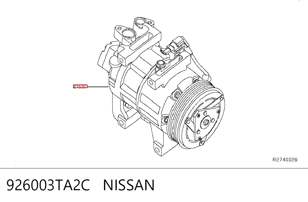 926003TA2C Nissan/Infiniti Компрессор хладагента
