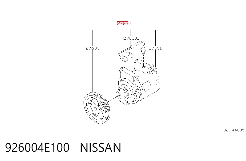  Компрессор кондиционера Nissan Almera 1