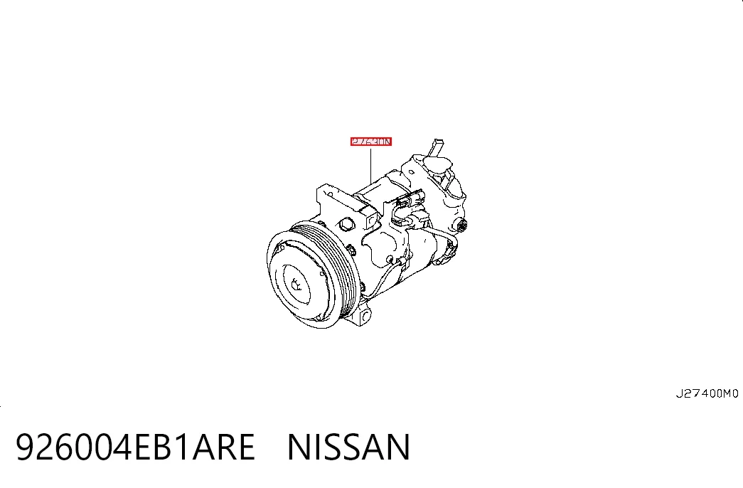  Компрессор кондиционера Nissan Qashqai 2