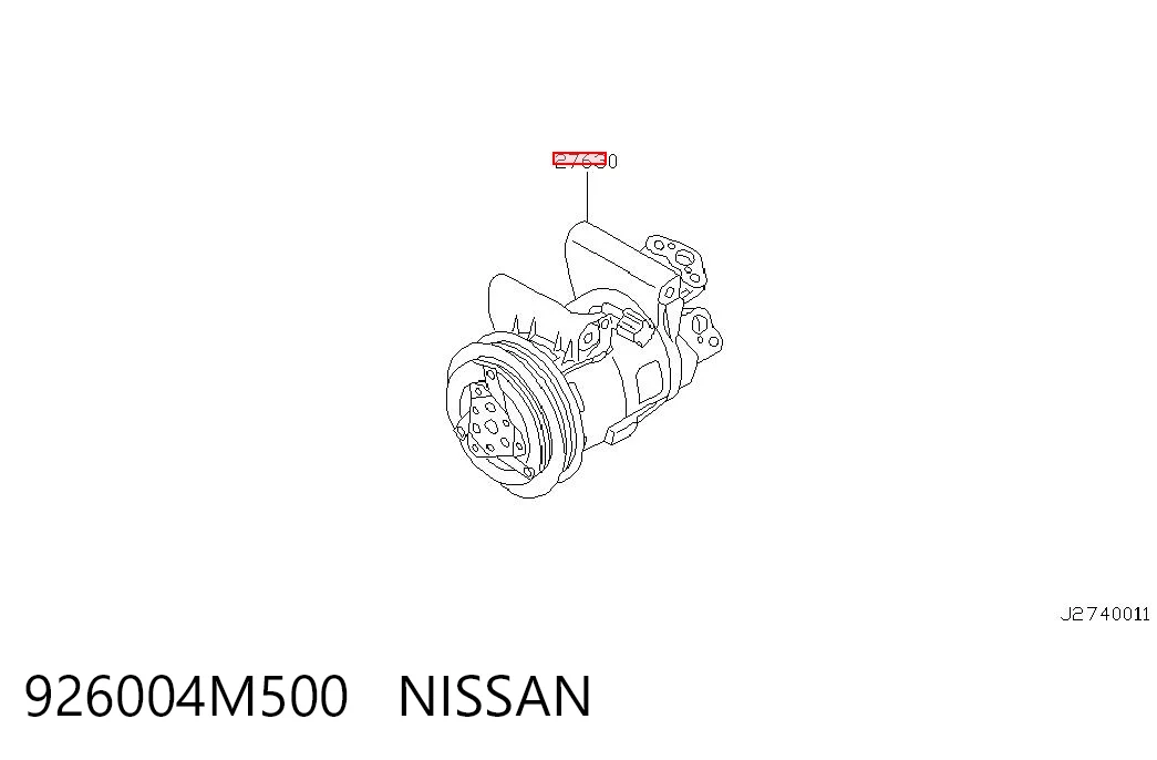 Компрессор системы кондиционирования Nissan Almera TINO минивэн (V10) (2000 - 2005) цена, от 126.69 USD