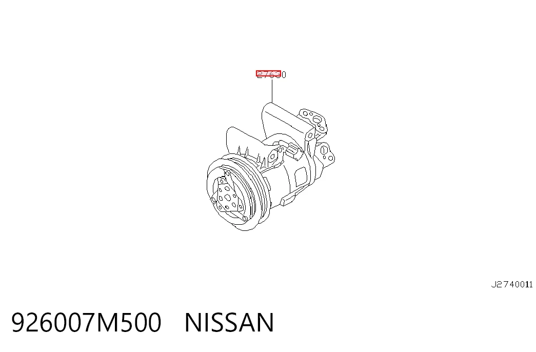 926007M500 VAG Компрессор хладагента