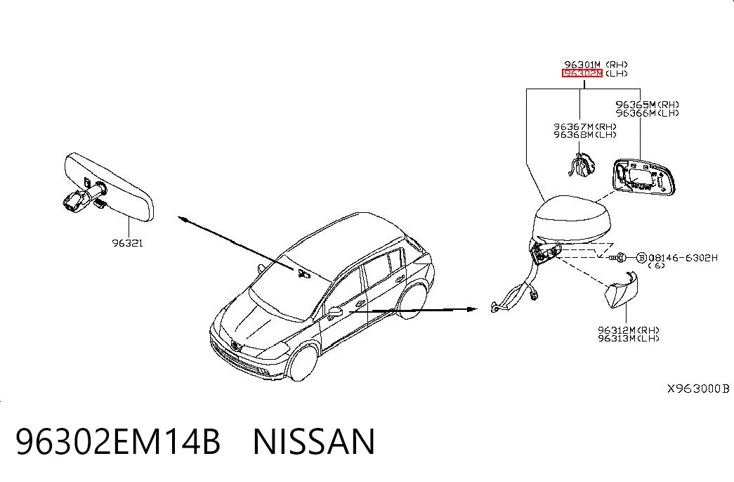 96302EM14B Nissan/Infiniti
