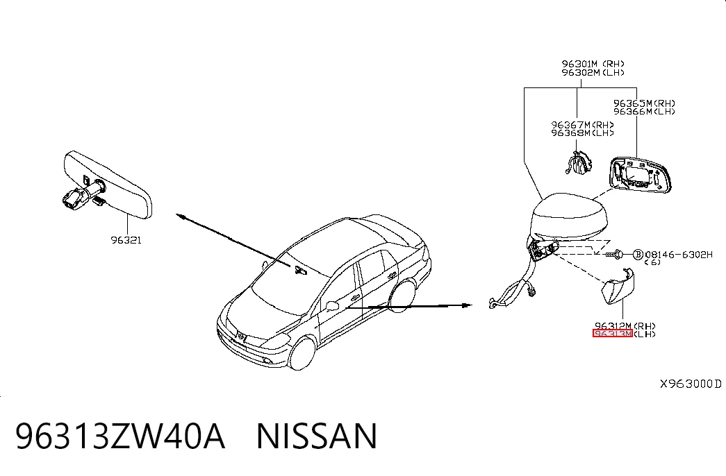 96313ZW40A Nissan/Infiniti