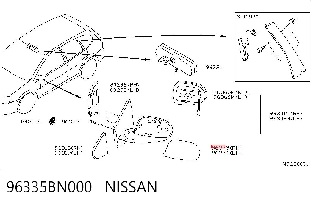 96335BN000 Nissan/Infiniti