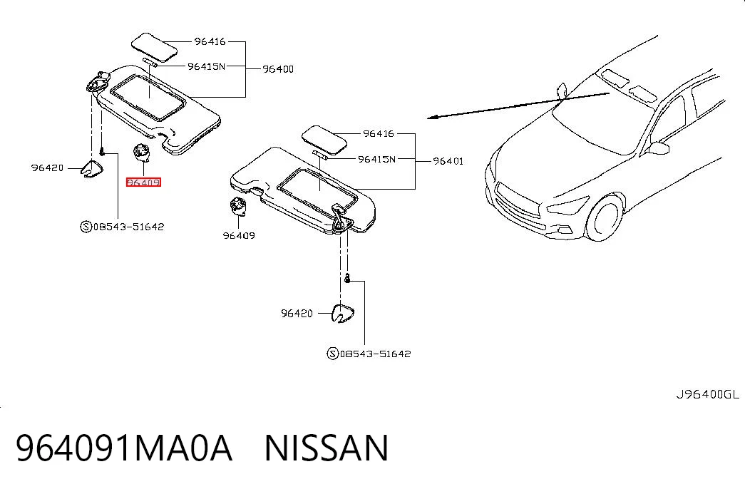964091MA0A Nissan/Infiniti 