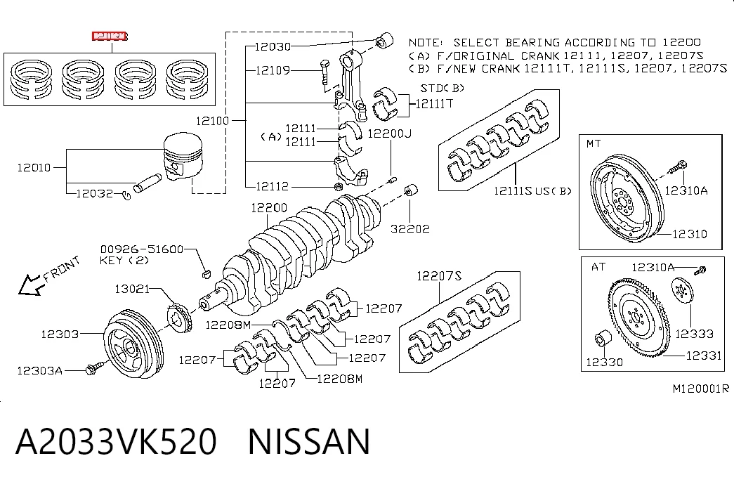 Поршневые кольца, стандартные Riken 23265STD цена, от 28.92 USD