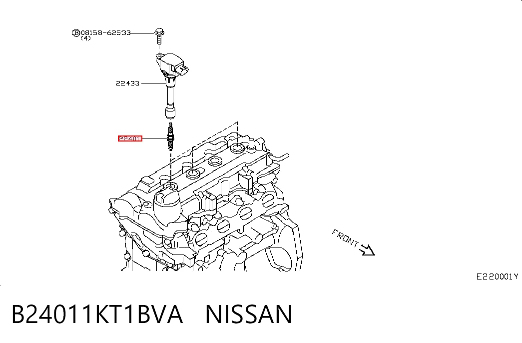224011KT1B Renault (RVI) Свечи зажигания