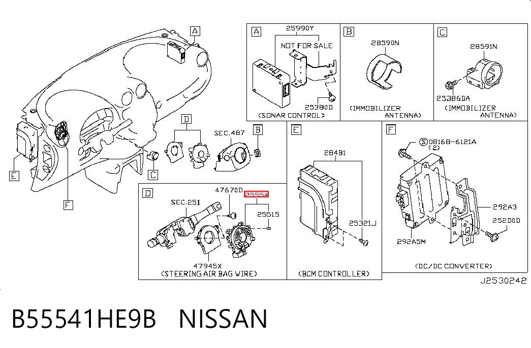 Купить 30959202 AND Шлейф Airbag