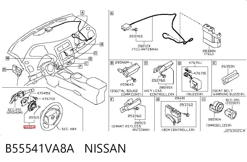 Шлейф руля 30959202 AND