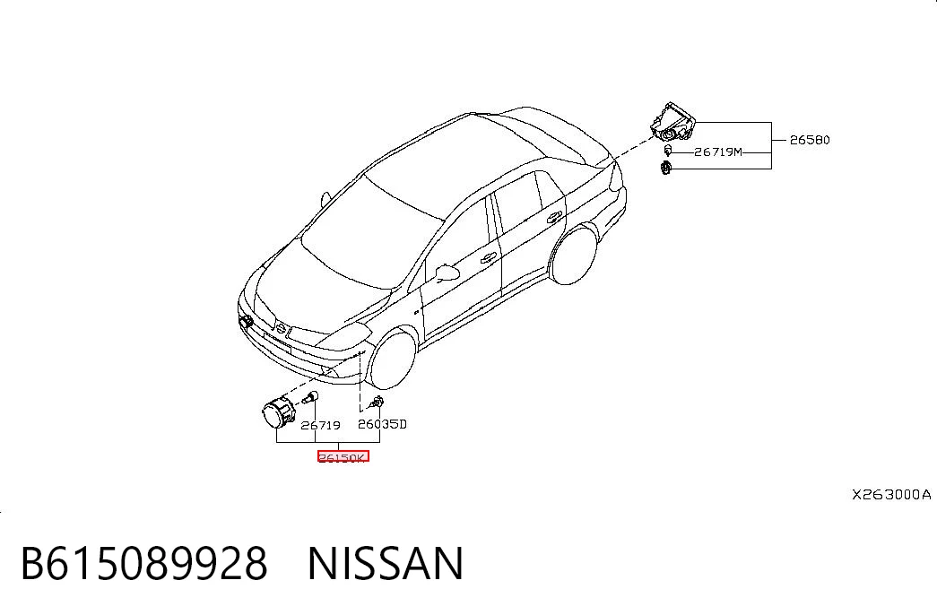 Противотуманки B615089928 Renault (RVI)