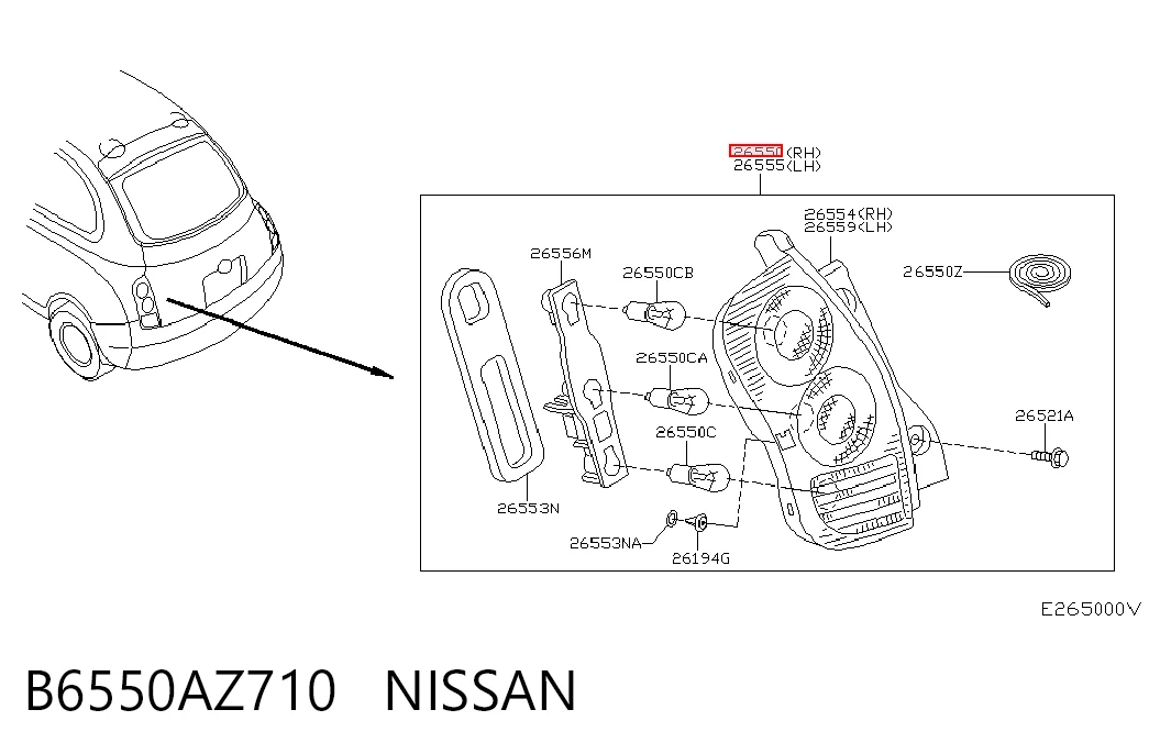 Правый стоп TYC FP5008F2T