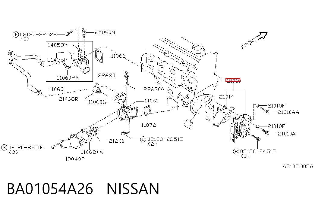Купить 1N0115010 Mazda Насос охлаждения