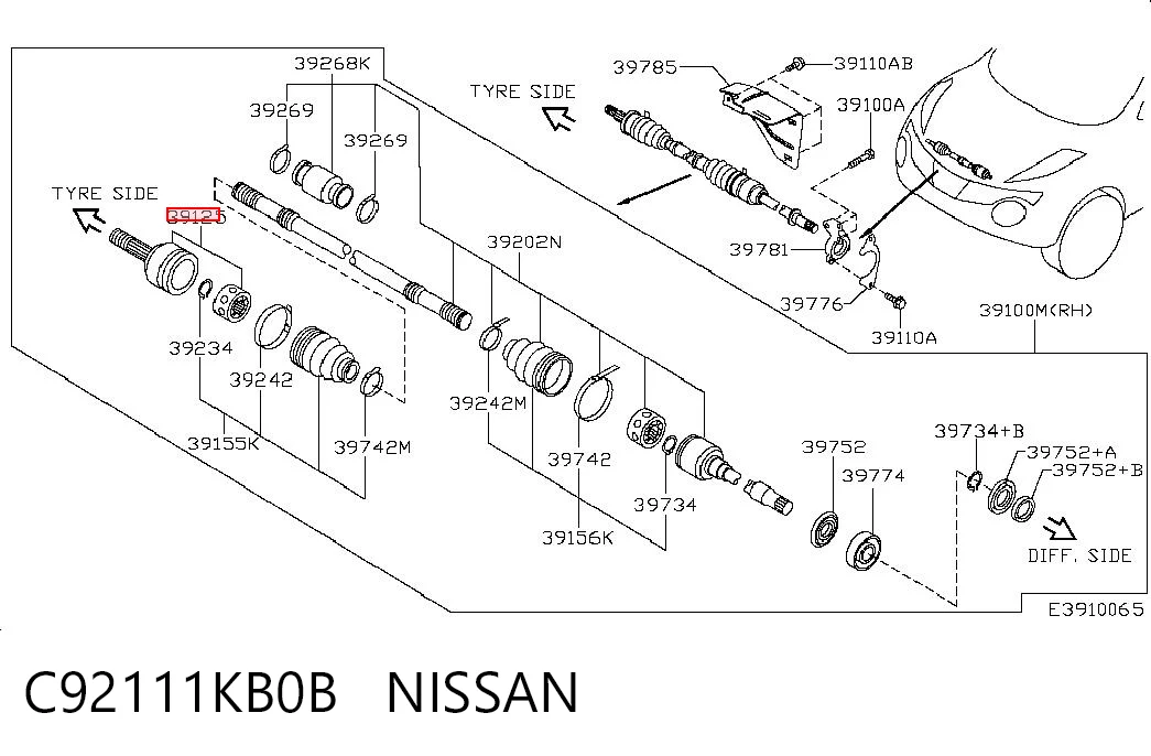 ШРУС наружный передний ADBP890056 Blue Print