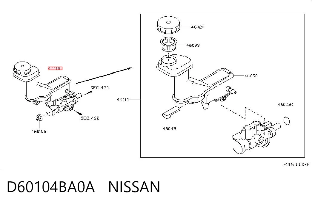  Главный тормозной цилиндр Nissan Qashqai 2