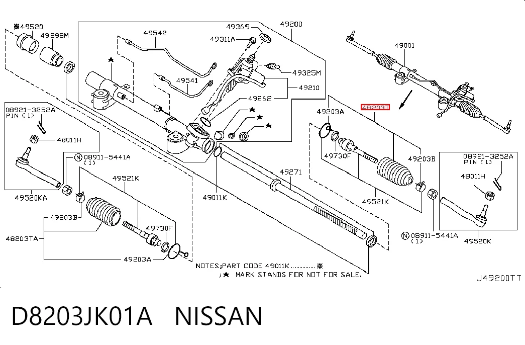 D8203JK01A Nissan/Infiniti