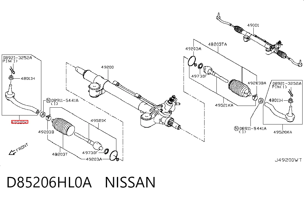 PS23095 Sato Tech Наружный наконечник рулевой тяги