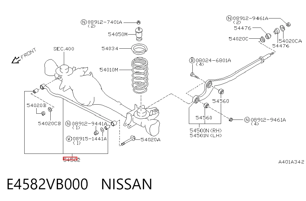 E4582VB000 Nissan/Infiniti