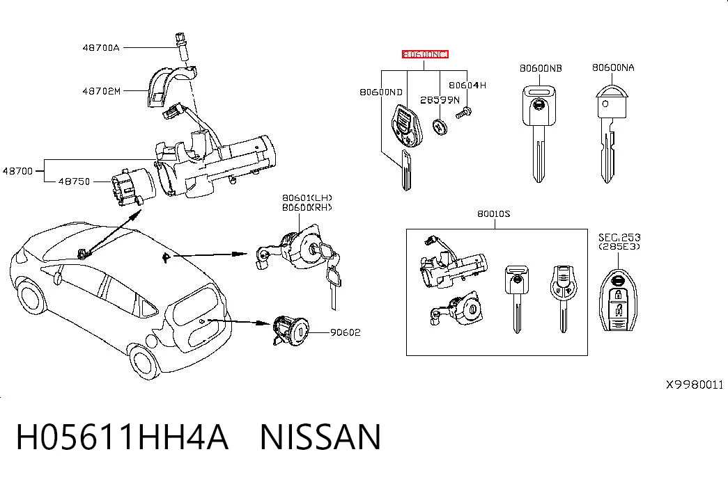 H05611HH4A Nissan/Infiniti