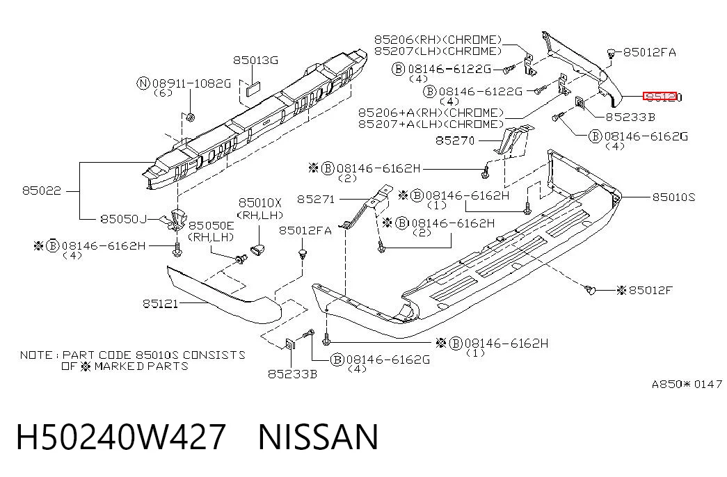 H50240W427 Nissan/Infiniti