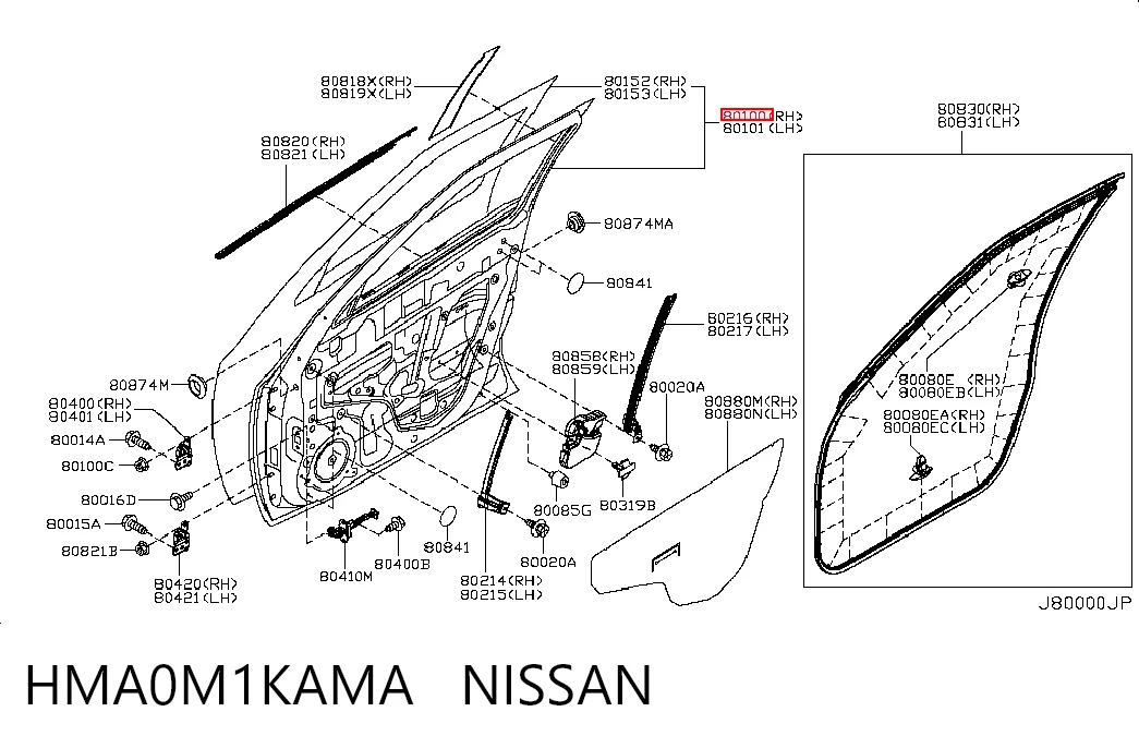 Дверь передняя правая Nissan JUKE JPN хэтчбек (F15) (2010 - 2019) цена, от 253.39 USD