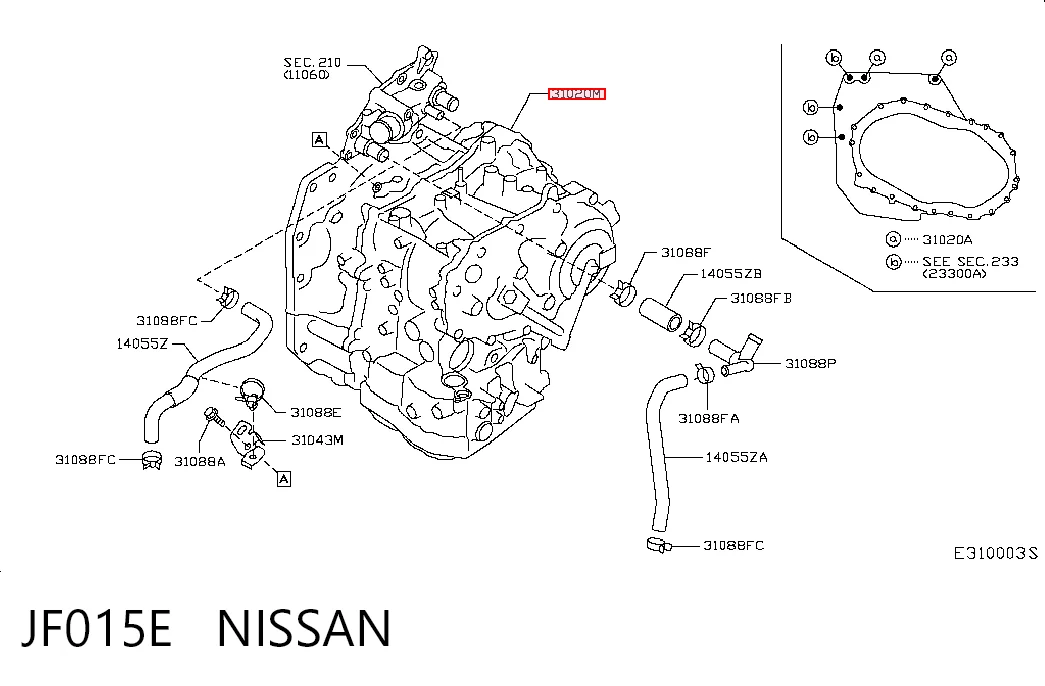 Коробка передач автомат Nissan JUKE NMUK хэтчбек (F15E) (2010 - 2019) цена, от 372.88 USD