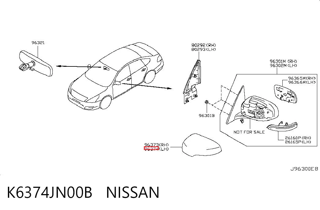 K6374JN00B Nissan/Infiniti