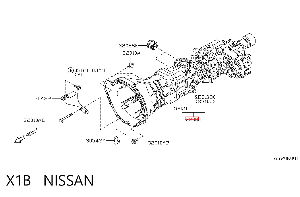 X1B Nissan/Infiniti КПП в сборе