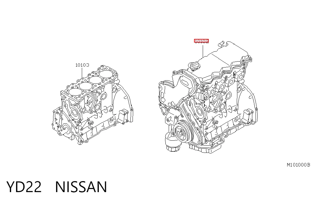 YD22 Nissan/Infiniti Мотор в сборе