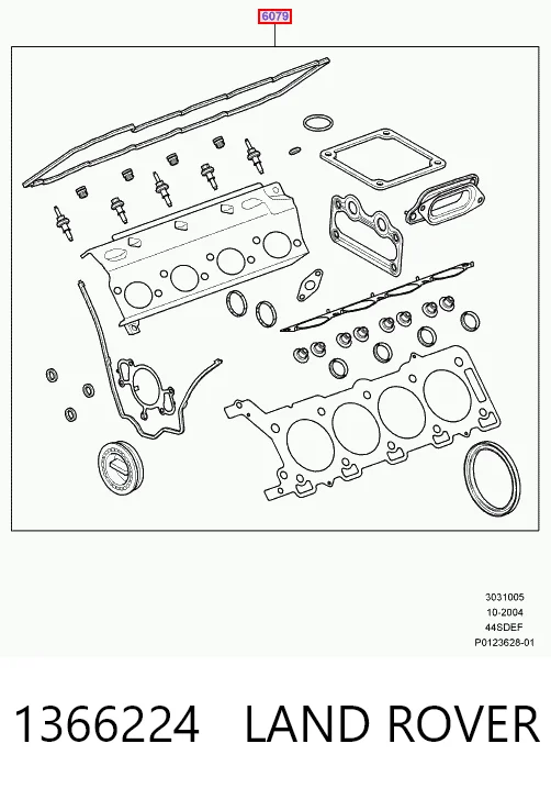 1366224 Land Rover Комплект прокладок на двигатель
