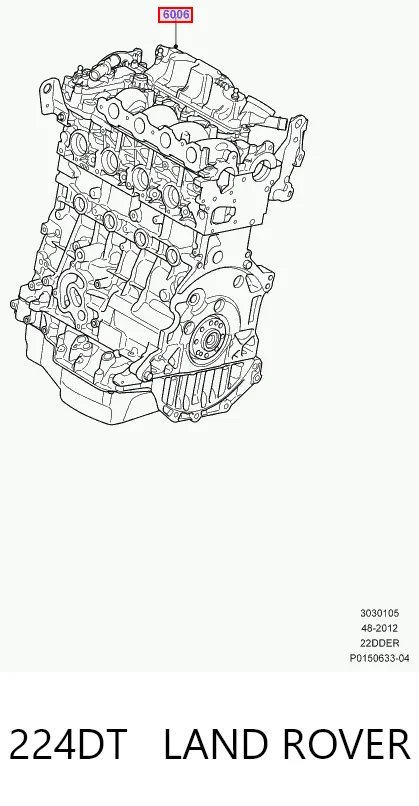 224DT Land Rover Мотор в сборе
