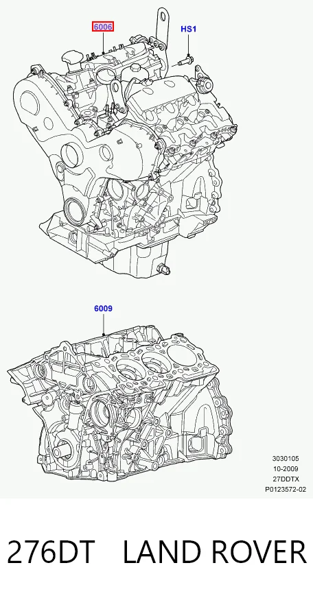 276DT Land Rover Мотор в сборе