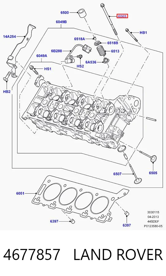 4677857 Land Rover Болт крепления головки блока цилиндров