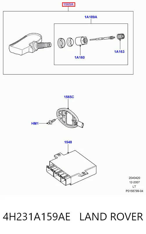 4H231A159AE Land Rover Манометр воздушный