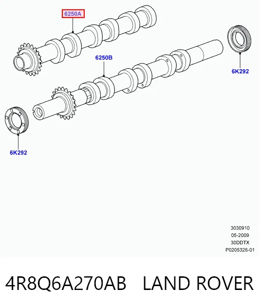 4R8Q6C032AA Ford Головка блока цилиндров (ГБЦ) правая