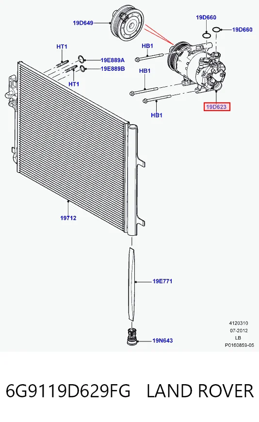 Купить 3219KS4 Polcar Компрессор климатической установки