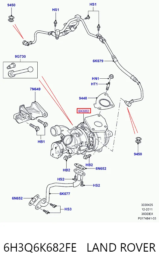 LR004038 Britpart Турбонаддув
