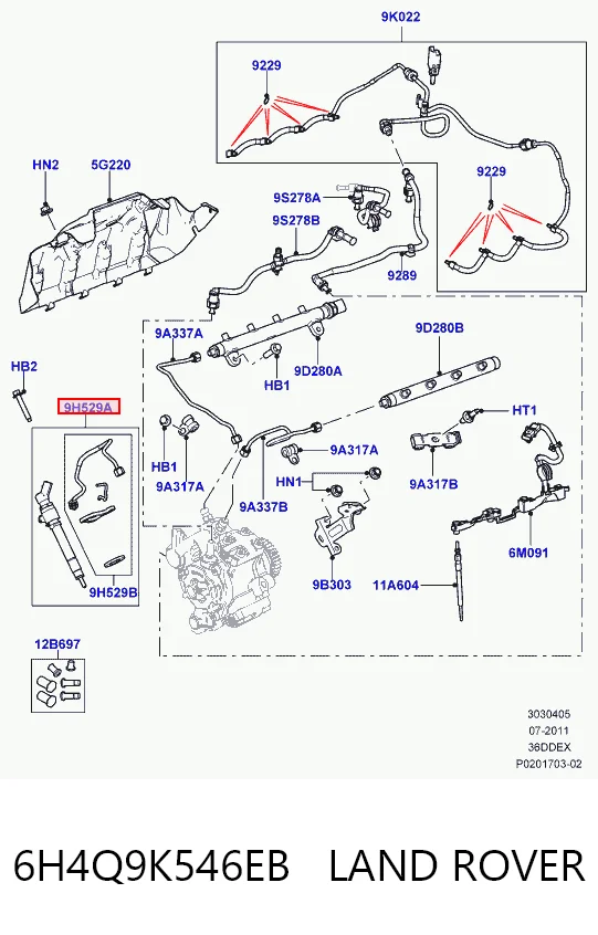 LR002474 Britpart Топливные форсунки