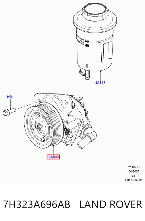 Насос гидравлики Britpart QVB500640 цена, от 233.96 USD