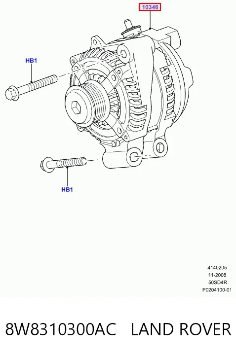 Генератор автомобиля Ford HK8310300AB