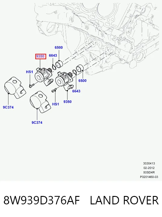 Насос топливный высокого давления (ТНВД) Land Rover Range Rover III внедорожник (L322) (2010 - 2012) цена, от 113.25 USD