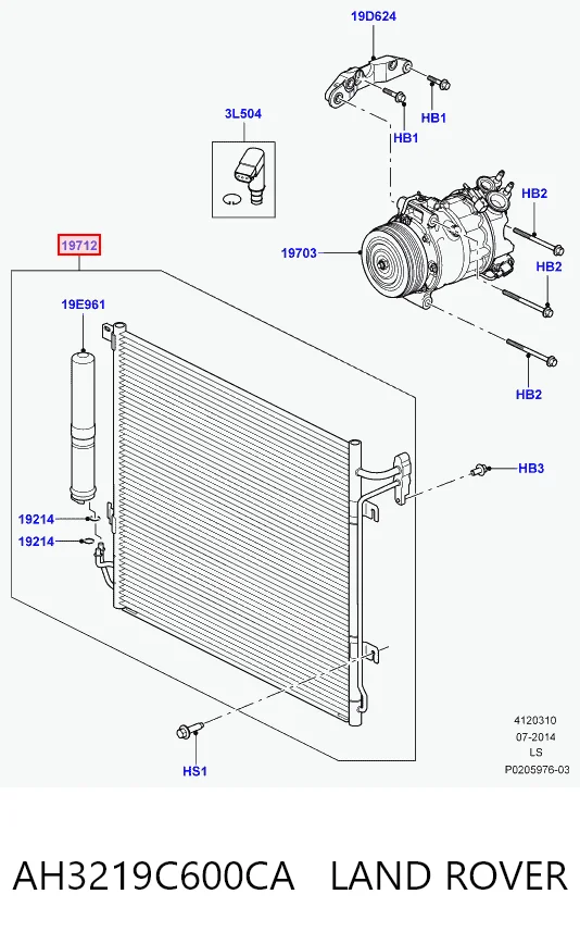 Радиатор кондиционера CF20558 Delphi