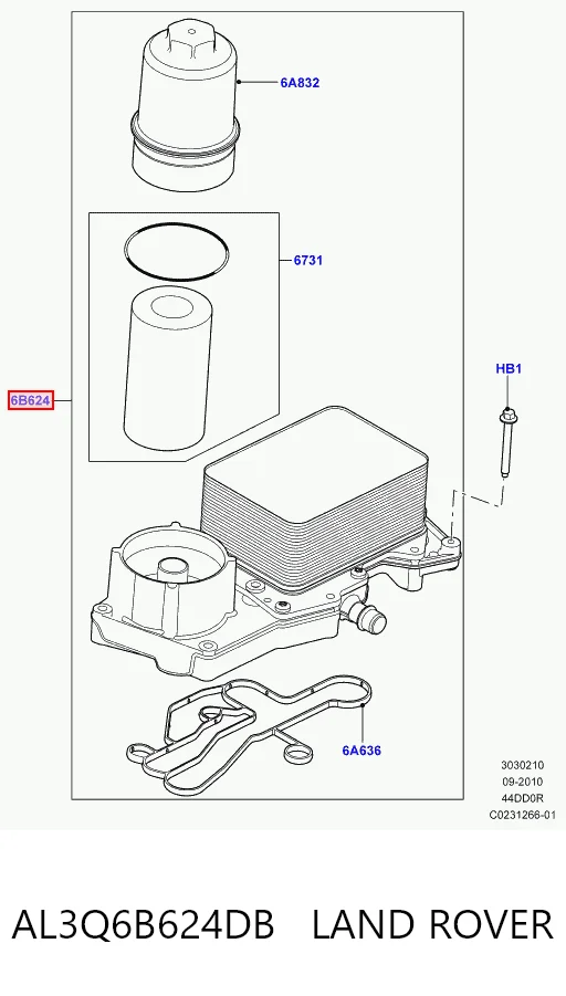 Корпус масляного фильтра 30115131 AND